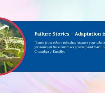 Failure Stories – Adaptation is the Key